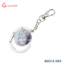 Zinc Alloy Keychain / Keyring Bag Holder Custom Epoxy Logo